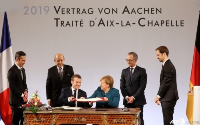 Traité d’Aix-la-Chapelle, un honneur de conduire à sa ratification.